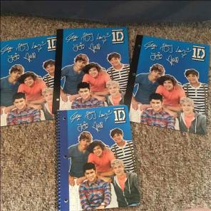 set of blue one direction supplies