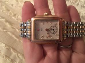 Michele Watch! Two Toned Gold And Silver