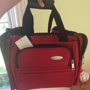 Samsonite Red Travel And Work Tote Bag