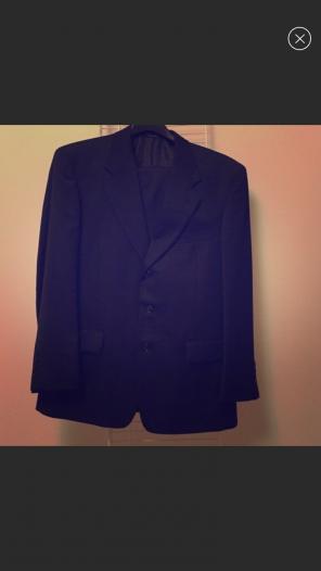 Men’s Dark Grey Wool Suit