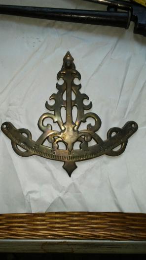 Vintage Brass Ships Inclinometer