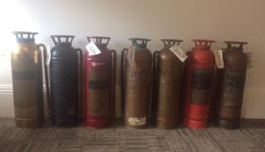 Antique Brass/copper Fire Extinguishers