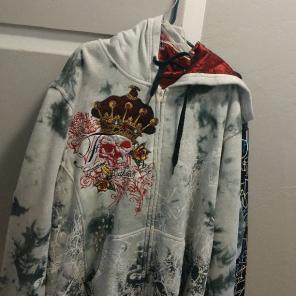 Ruthless ART Zip Up Skull Unique Design