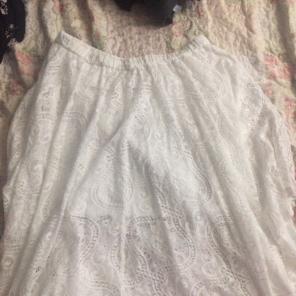Rue21+ Hi-Low White Skirt 1X