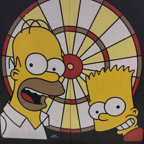 Simpsons talking electronic dartboard