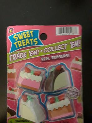 Cupcake erasers