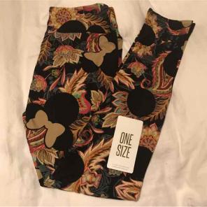 Lularoe Floral Paisley Minnie OS legging