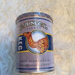Camel Cigarette Tin Keg