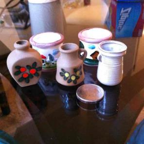 Various Jar, Containers, Folk Art