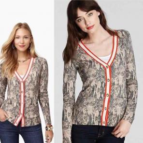 JUICY COUTURE Natural Python Cardigan S