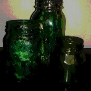 Glow in the dark camo Jars