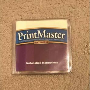 Print Master software