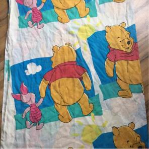 Vintage Winnie The Pooh Bed Sheet