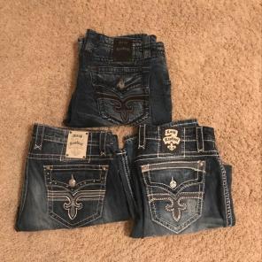 Rock Revival Men's Jeans Lot Size 38