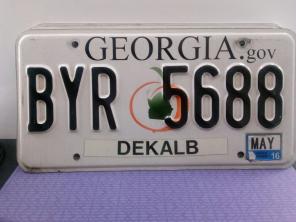 Dekalb Georgia 2016 plate