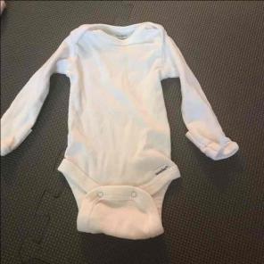 White long sleeve onesie