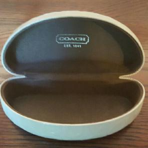Coach White Glasses Sunglasses Case