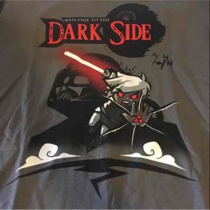 Zelda Darth Vader tshirt