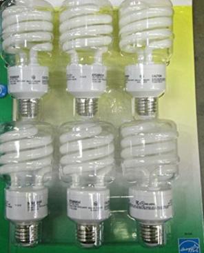 (8) 75W Incandescant Equ. 19Watt WmBulb