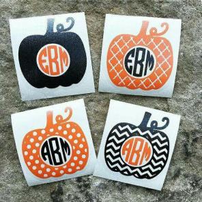Pumpkin decals