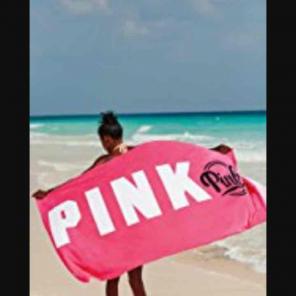 PINK oversized beach towel NWT