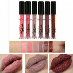 6 pc set MATTE LIQUID LIPSTICKS MAUVE