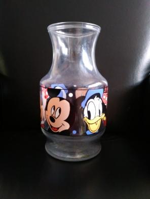 Disney mickey Minnie daffy glass jar