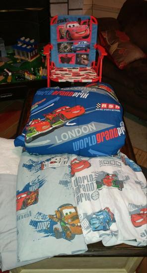 Twin Cars Bed Set Lot