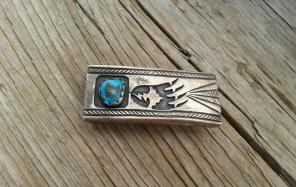 Native American 925 Turquoise Buckle
