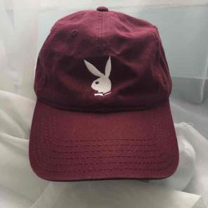 Maroon Playboy Logo Cap