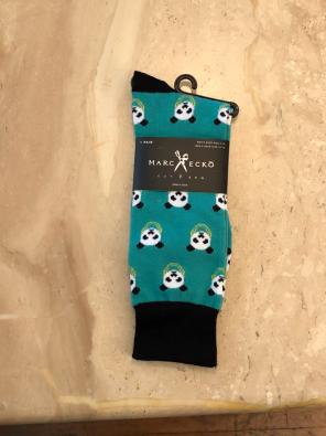 Marc Echo Cut & Sew Panda Chain Socks