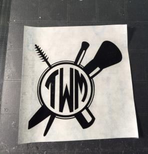Make Up Monogram Decal