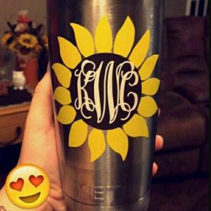 Sunflower Decal! Free Shipping!