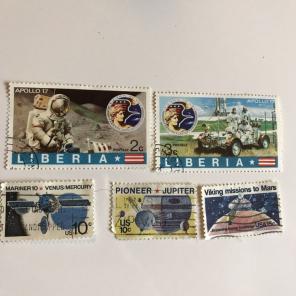 Vintage Space Stamps