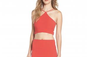 Leith Cutout Crop Halter Top ❤️