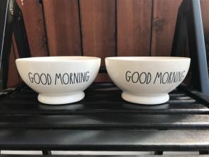 Rae Dunn Good morning Bowls