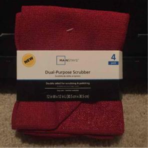 Mainstays Dual Purpose Scrubber Pads (4)