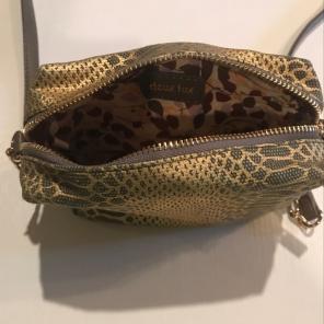 Deux Lux Gold And Brown Purse