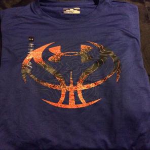 Blue & Orange Men's Under Armour T-Shirt