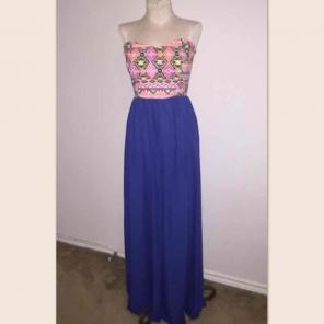 Aztec print maxi dress