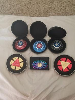 LOT 6 MARVEL Metal Alloy Fidget Spinners