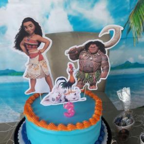Moana cake paper decor double sided