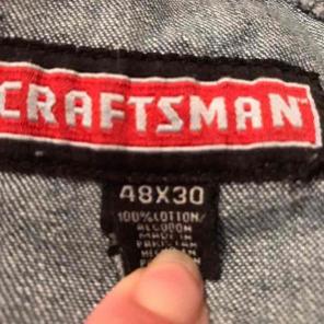 Craftsman Men's Overalls 48x30