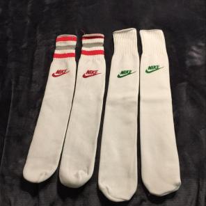 Vintage 70's Nike Tube Socks Logo 2 Pair