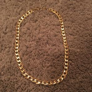 22mm 18k Gold Plated Cuban Chain