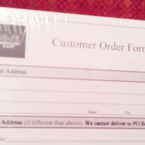 LINDT CHOCOLATE ORDER FORMS $4