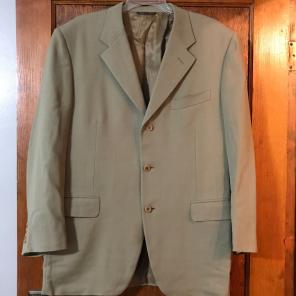 Canali olive green 3 Button Blazer 44R