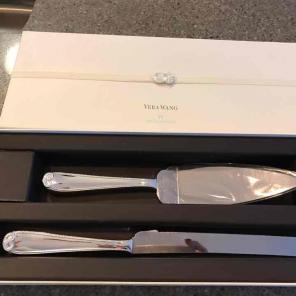 Vera Wang cake and knife server
