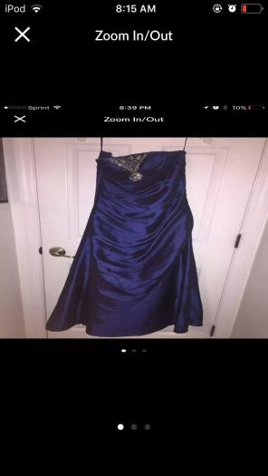 blue prom dress