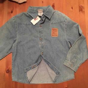 Retro denim toy story shirt
